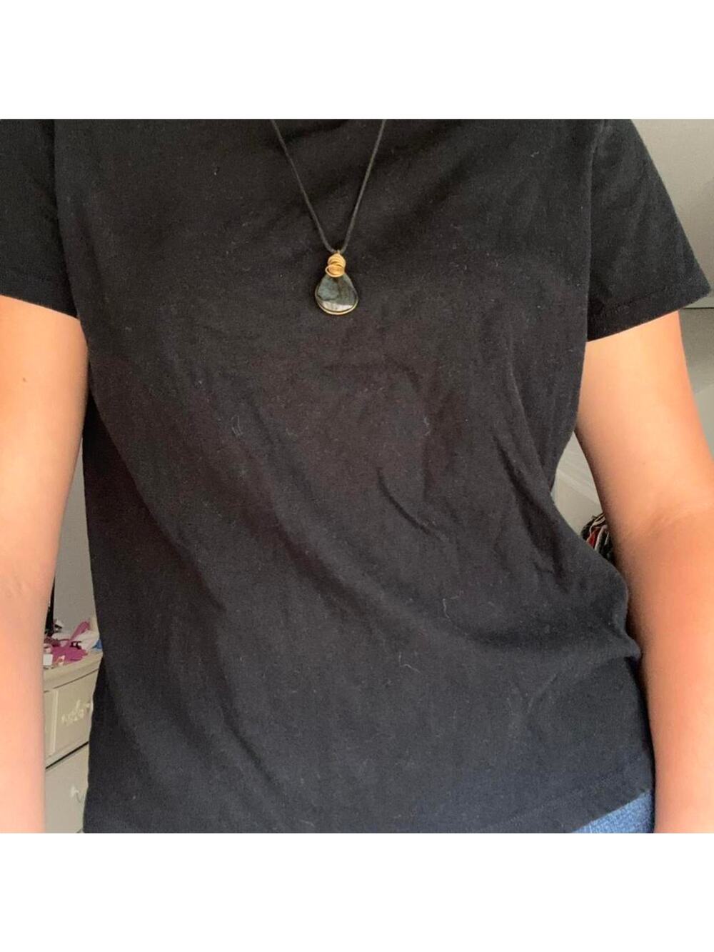 Black 100 cotton t shirt with